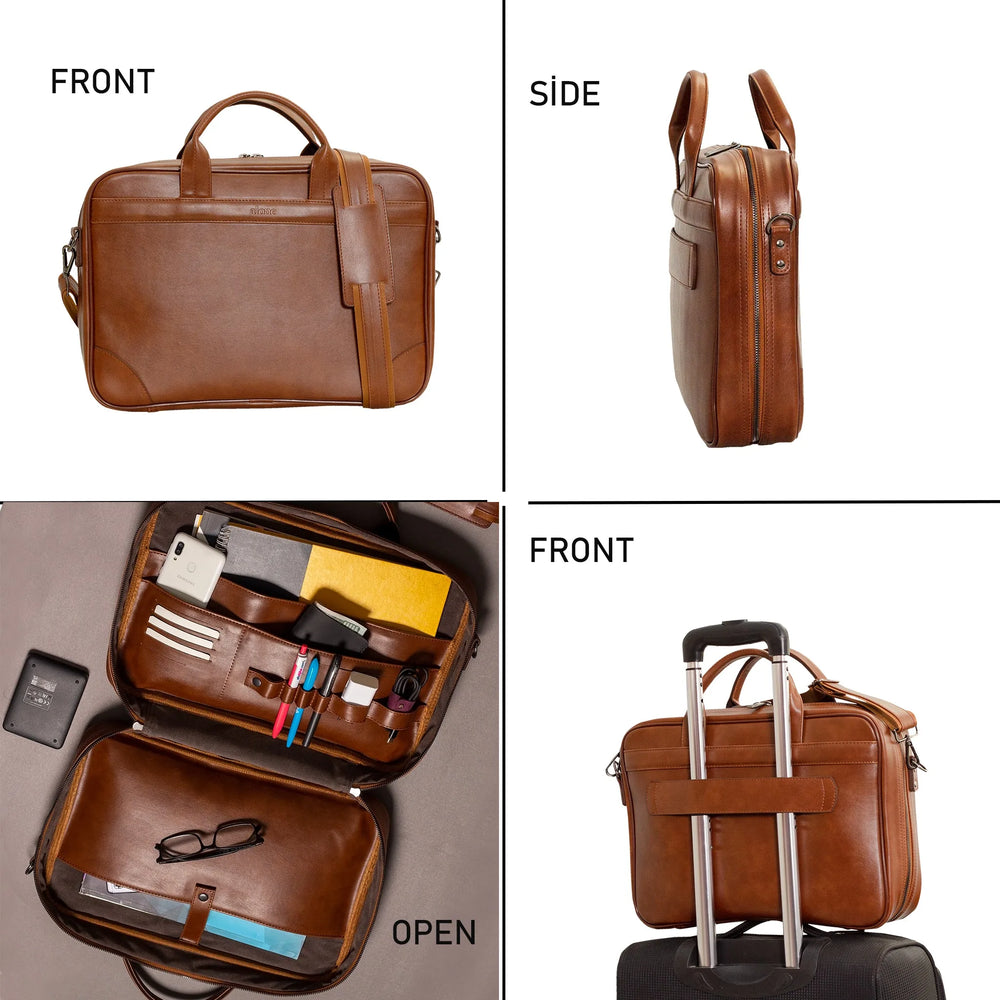 Alone Organizer Laptop Evrak Çantası 1005 Taba - görüntü 4