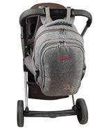 Çiçek Desenli Bebek Bakım Sırt Çantası | Siyah Alone 9301 - alonebag