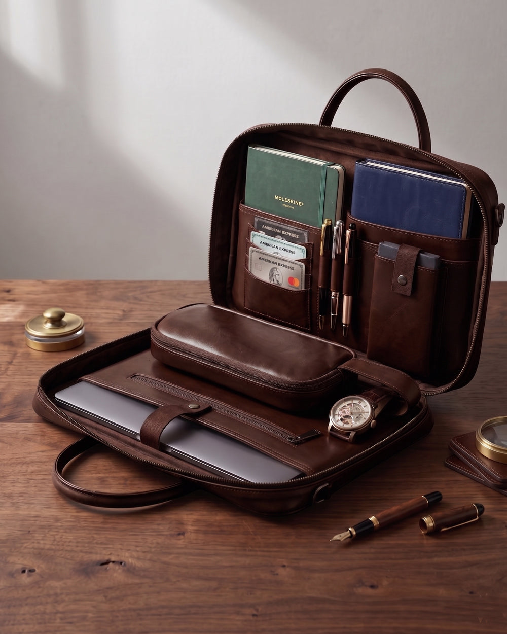 Alone Organizer Çanta 13"-14"İnç-1004 Kahverengi