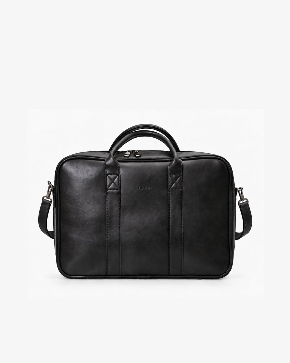 ALONE 1003 siyah organizer laptop ve evrak çantası ön görünüm