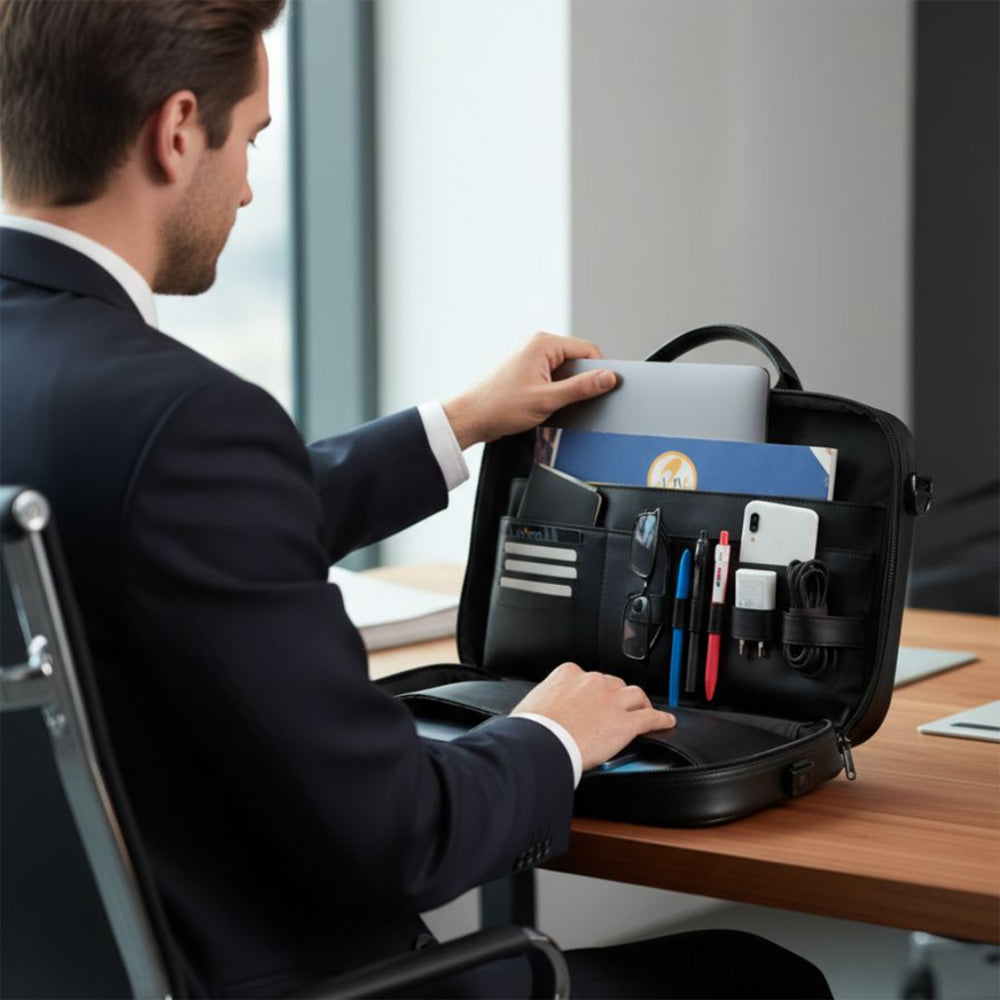 Alone Organizer Laptop & Evrak Çantası 15.6"|1005 Siyah
