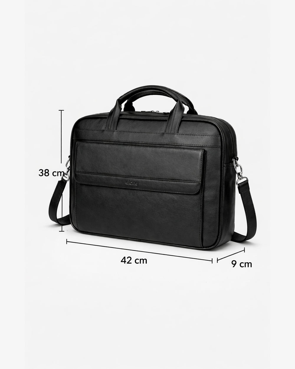 Alone Evrak Laptop Çantası 16" & 17" 1017 Desenli Siyah