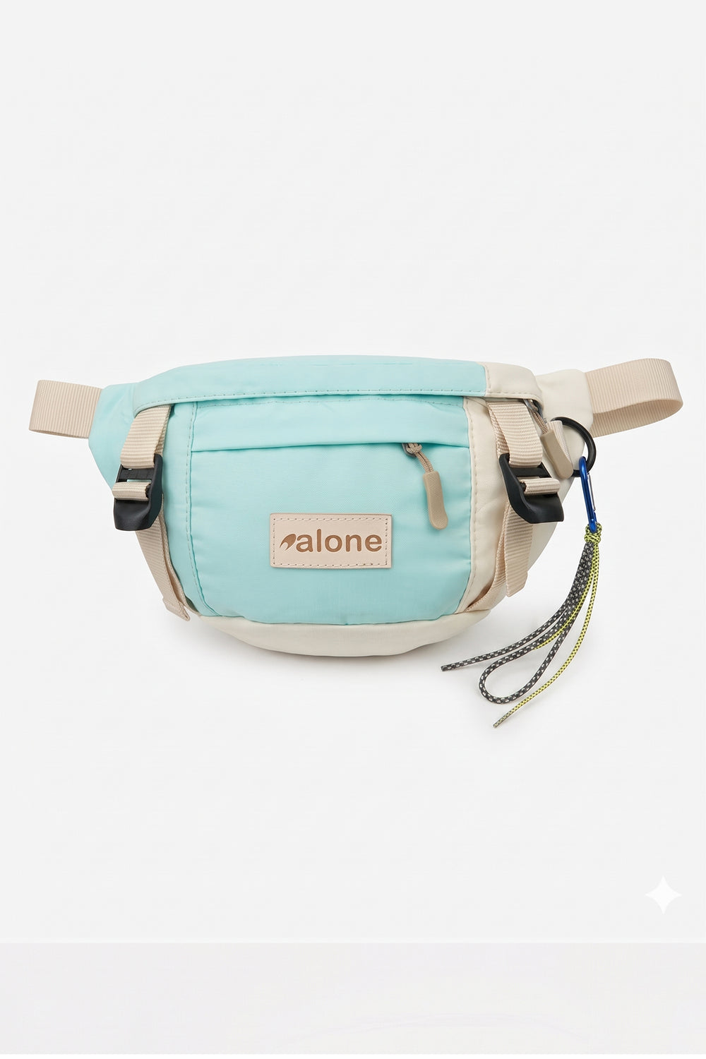 Alone Unisex Bel Çantası -Mint Yeşili & Bej 6060