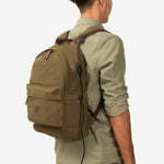 Kanvas Laptop Gözlü Sırt Çantası - Alone | 5044Haki - alonebag