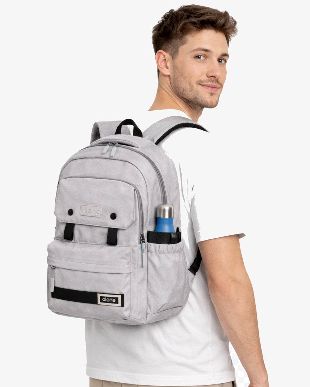 Alone Laptop Bölmeli Sırt Çantası - 77213 Gri