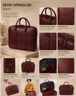 Alone Organizer Çanta 1004 Bordo - görüntü 7