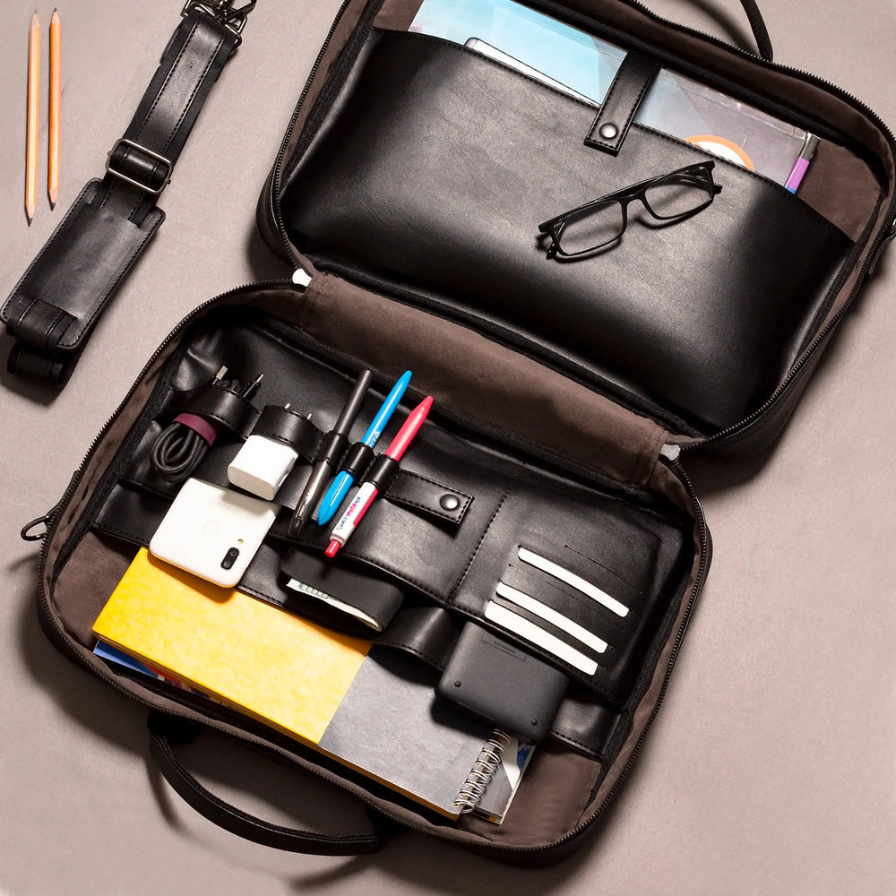 Alone Organizer Laptop Evrak Çantası 1005 Siyah - görüntü 3