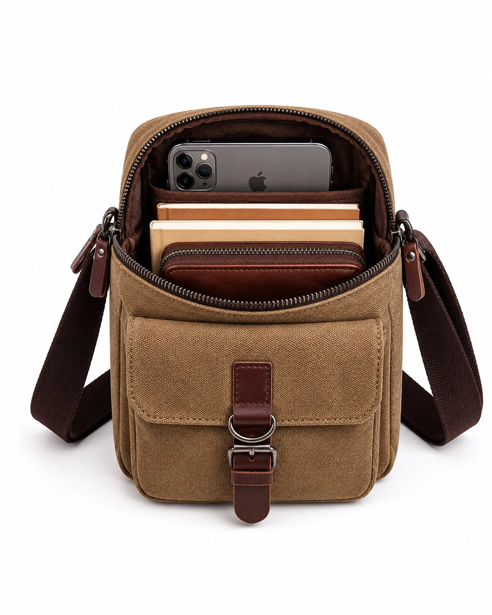 Alone Canvas Crossbody Bej 5048 - görüntü 5