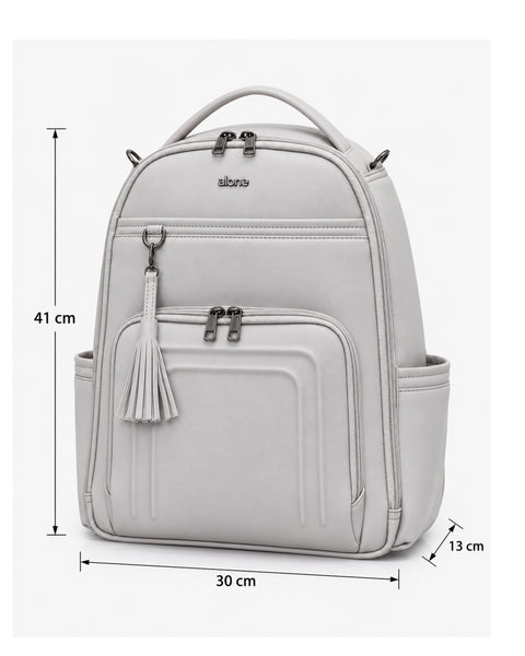 ALONE 9360 gri anne bebek bakım çantası, ölçüleri: 41 cm yükseklik, 30 cm genişlik, 13 cm derinlik