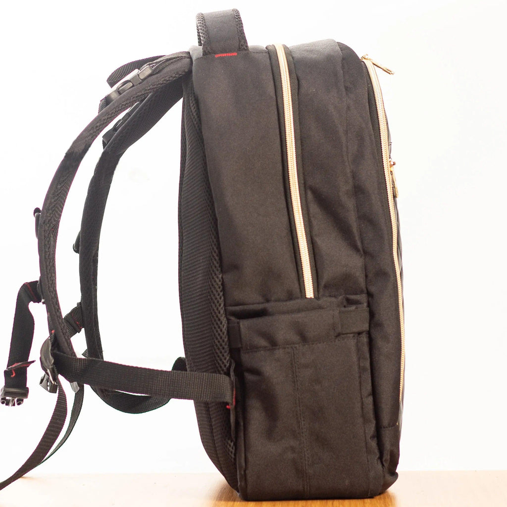 Deri Anne Bebek Bakım Çantası – Çok Cepli Siyah 9304 - alonebag