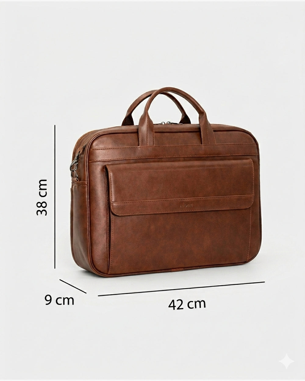 Alone-Flow-taba-premium-vegan-deri-17inc-laptopcantasi-olcüleri