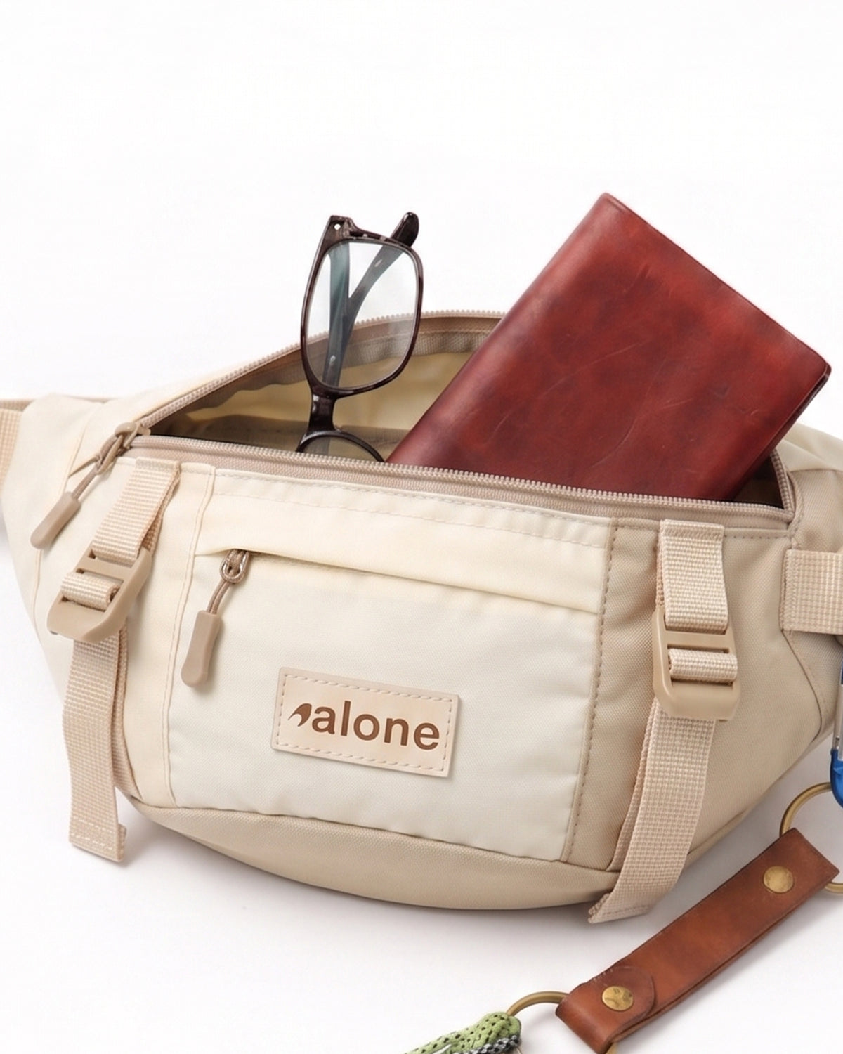 Alone Unisex Bel Çantası Bej 6060 - görüntü 3