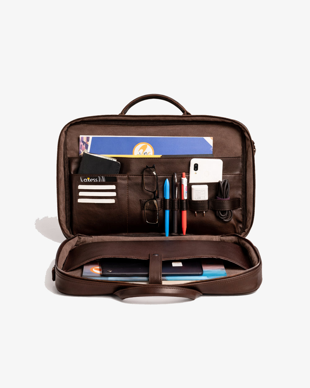 Alone Organizer Laptop & Evrak Çantası 15.6"|1005 Kahverengi