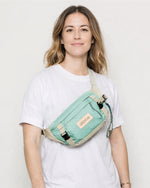 Alone Unisex Bel Çantası -Mint Yeşili & Bej 6060