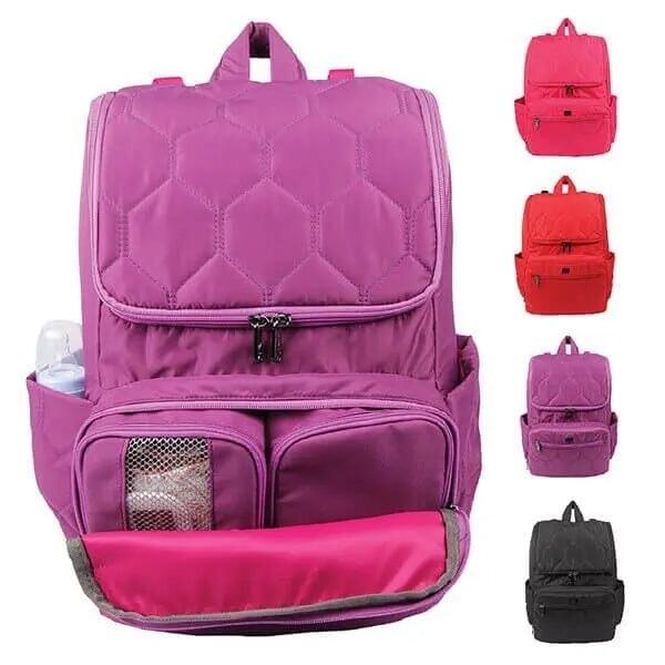 Bebek Bakım Çantası & Anne Bebek Sırt Çantası - Mürdüm | 9315 - alonebag