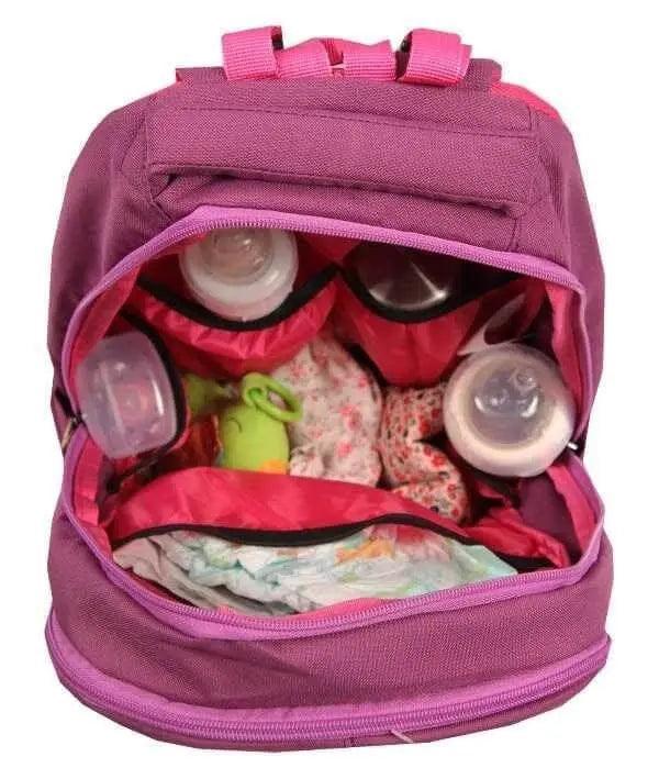 Bebek Bakım Sırt Çantası - Mürdüm | Alone 9304 - alonebag