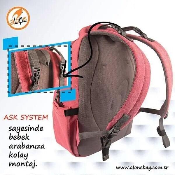 Bebek Bakım Sırt Çantası|9316 - alonebag