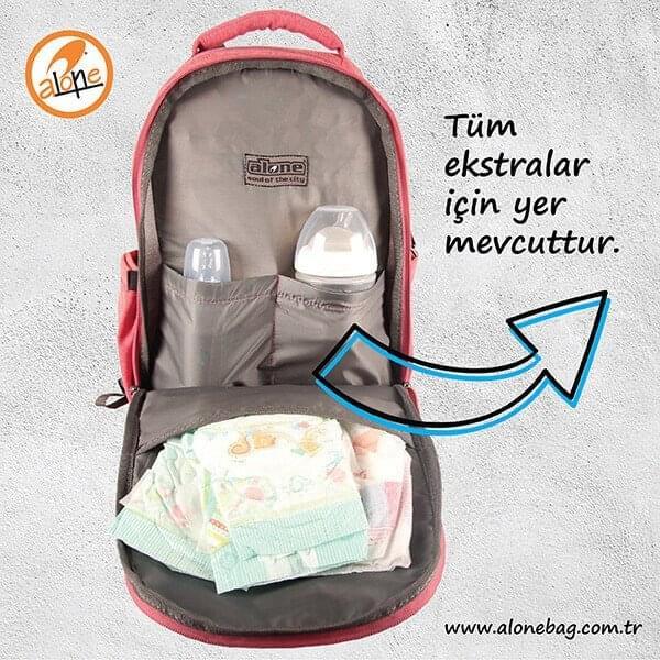Bebek Bakım Sırt Çantası|9316 - alonebag