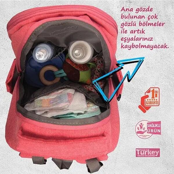 Bebek Bakım Sırt Çantası|9316 - alonebag