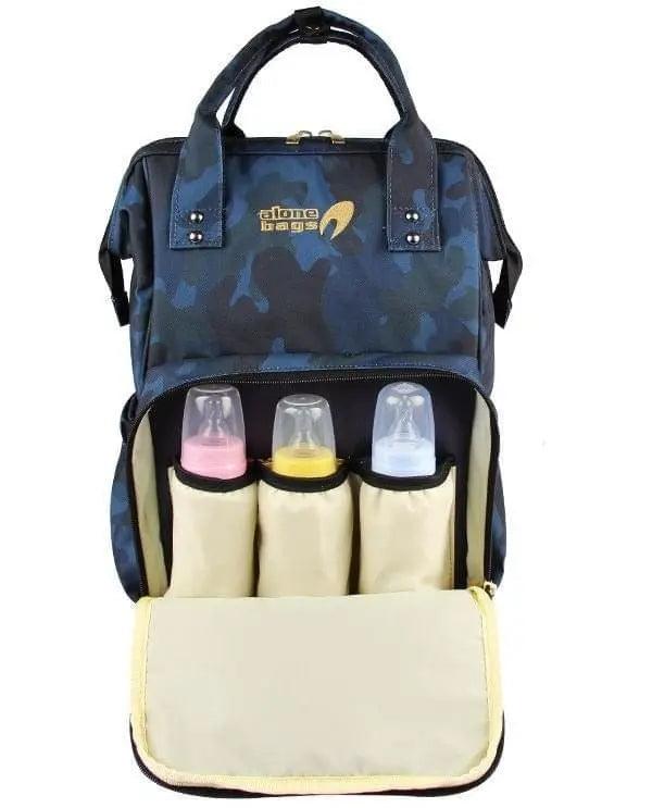Bebek Bakım Sırt Çantası|9317 Kamuflaj Lacivert - alonebag