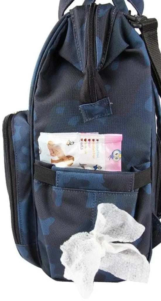 Bebek Bakım Sırt Çantası|9317 Kamuflaj Lacivert - alonebag