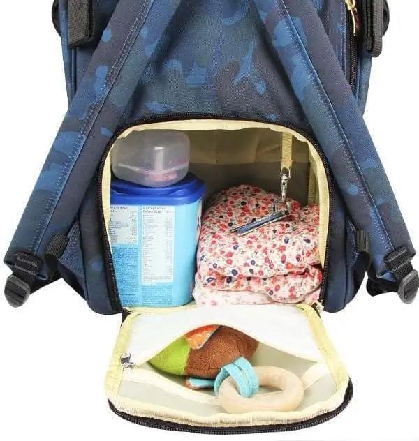 Bebek Bakım Sırt Çantası|9317 Kamuflaj Lacivert - alonebag