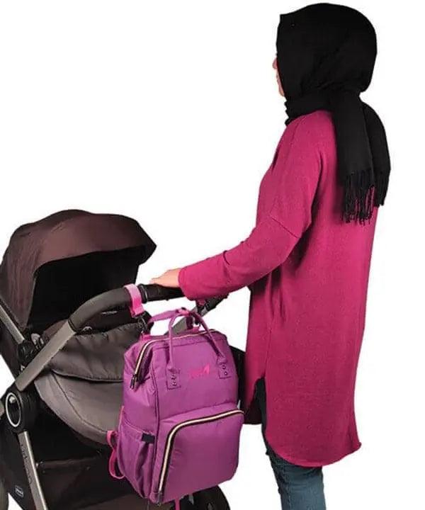 Bebek Bakım Sırt Çantası|9317 Mürdüm - alonebag