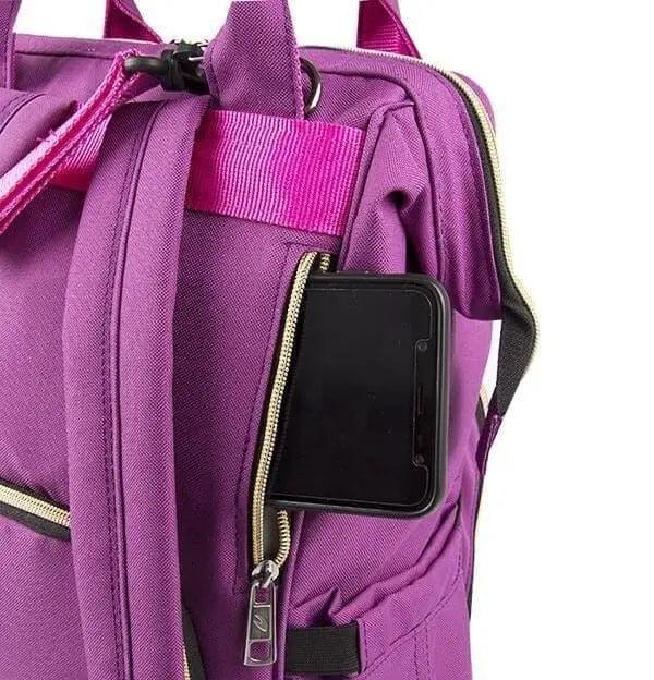 Bebek Bakım Sırt Çantası|9317 Mürdüm - alonebag