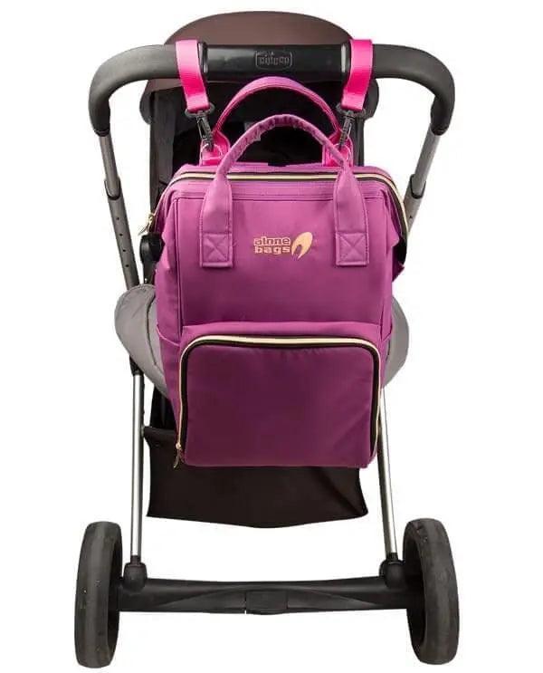 Bebek Bakım Sırt Çantası|9327 Mürdüm - alonebag