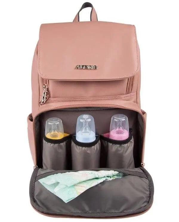Bebek Bakım Sırt Çantası|9352 Pudra - alonebag