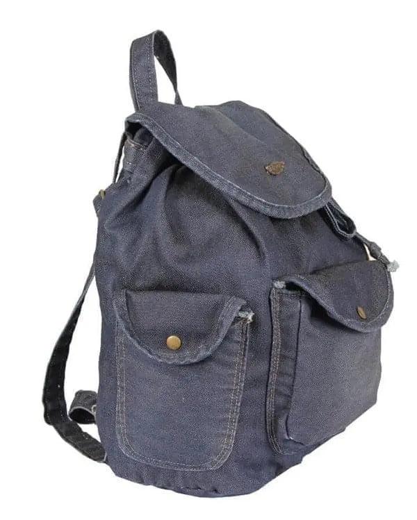 Denim Sırt Çantası Kadın Yeşil | Alone 5117 - alonebag