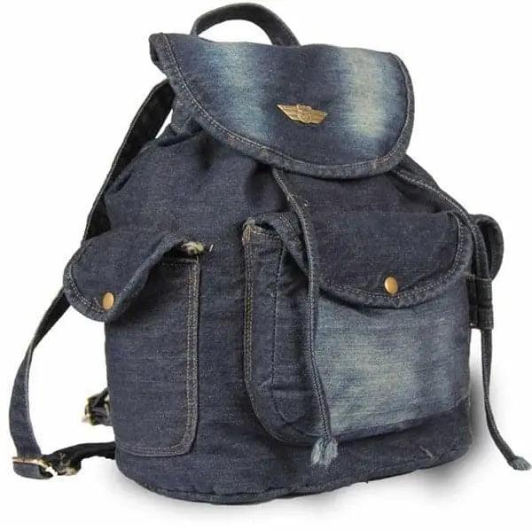 Kadın Denim Sırt Çantası Kar | Alone 5117 - alonebag