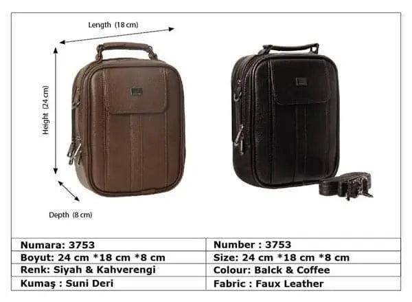 Deri el çantası erkek|3753 Kahverengi - alonebag