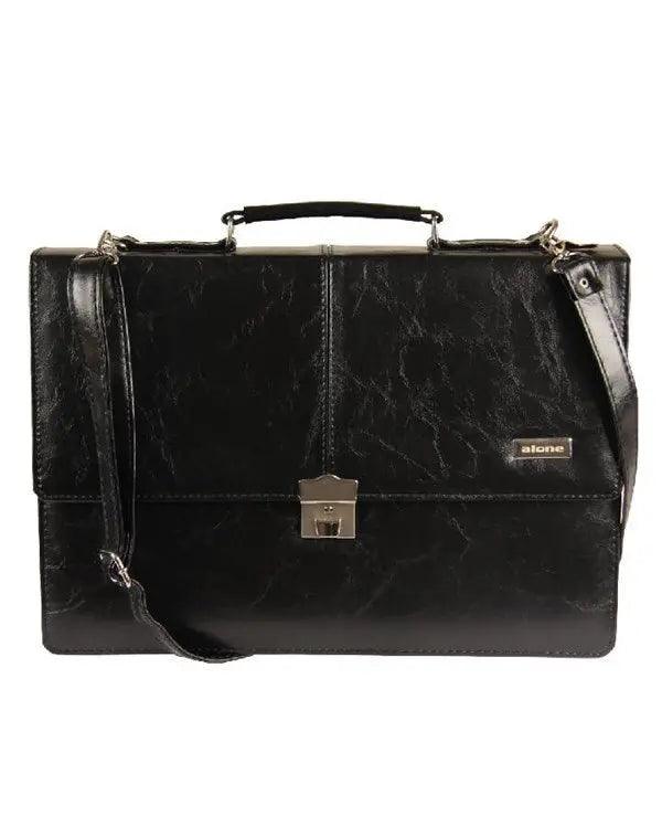 Erkek Deri Görünümlü Evrak Çantası | Alone 1208 Kahverengi - alonebag