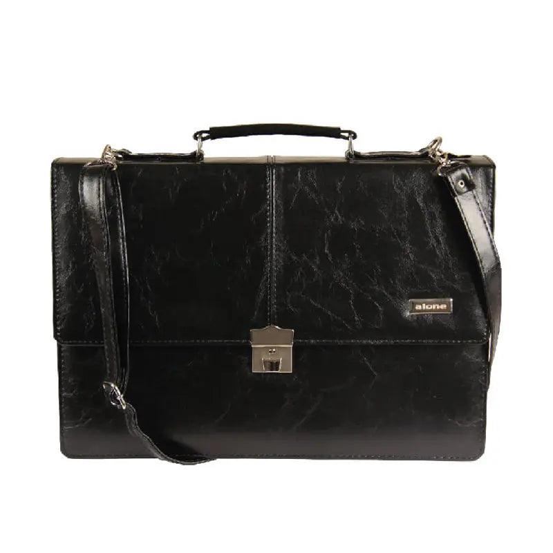 Erkek Deri Görünümlü Evrak Çantası | Alone 1208 Kahverengi - alonebag