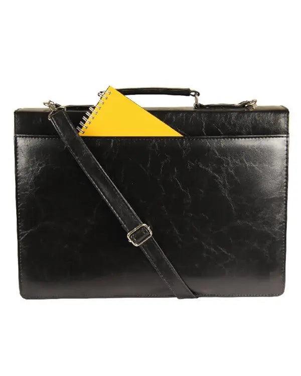 Deri Görünümlü Evrak Çantası | Alone 1209 Kahverengi - alonebag