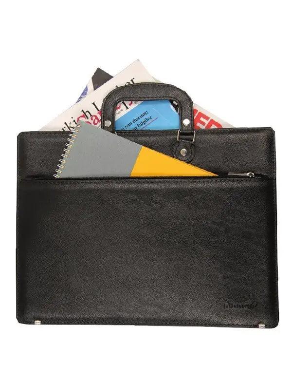 Deri Görünümlü Evrak Çantası | Alone 1405 Kahverengi - alonebag