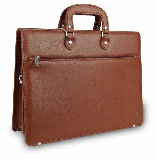 Deri Görünümlü Evrak Çantası | Alone 1405 Kahverengi - alonebag