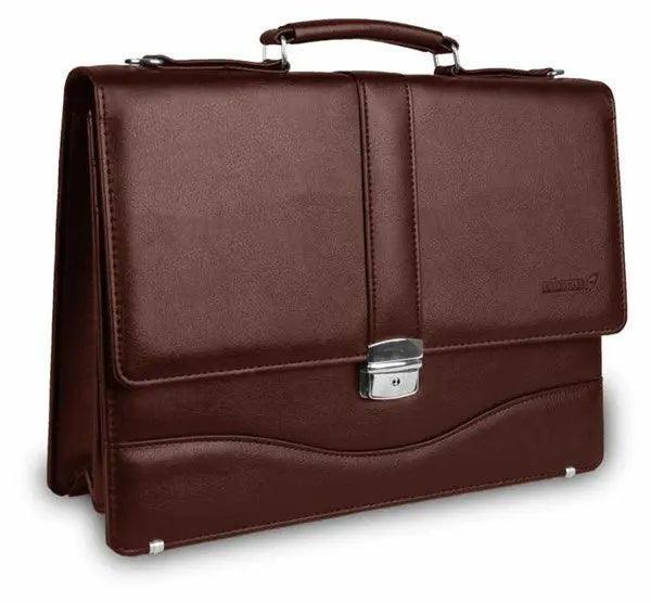 Deri Görünümlü Evrak Çantası Erkek | Alone 1406 Kahverengi - alonebag