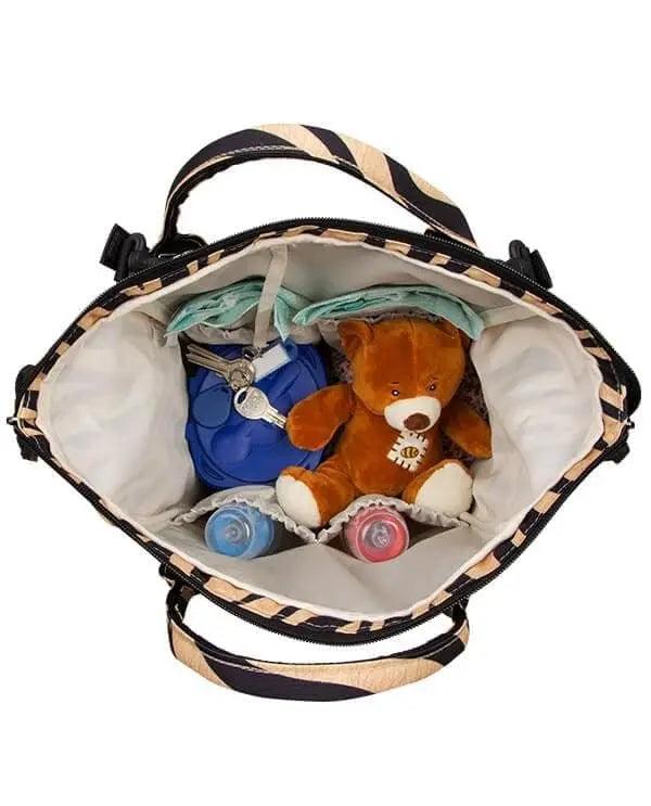 Bebek Bakım Sırt Çantası|9305 Zebra/Gold - alonebag
