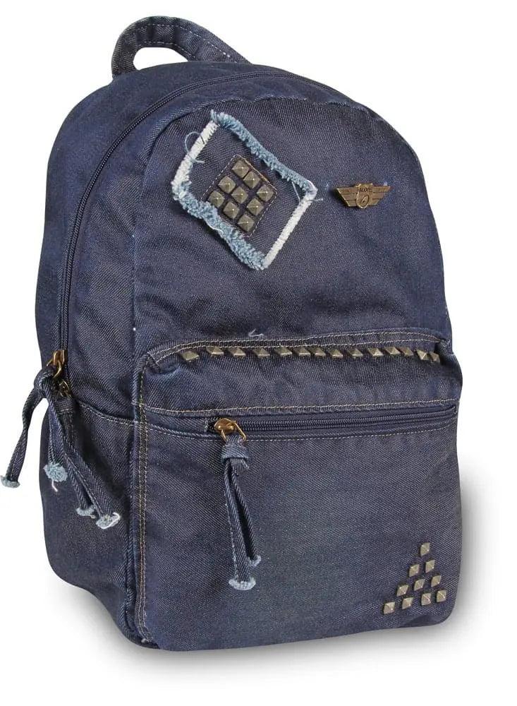 Kadın Denim Sırt Çantası - Yeşil Denim | 5118 - alonebag