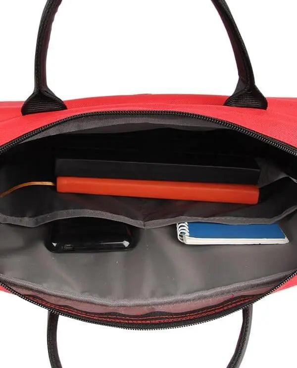 Kadın Kumaş Evrak Çantası|2134 Kırmızı - alonebag
