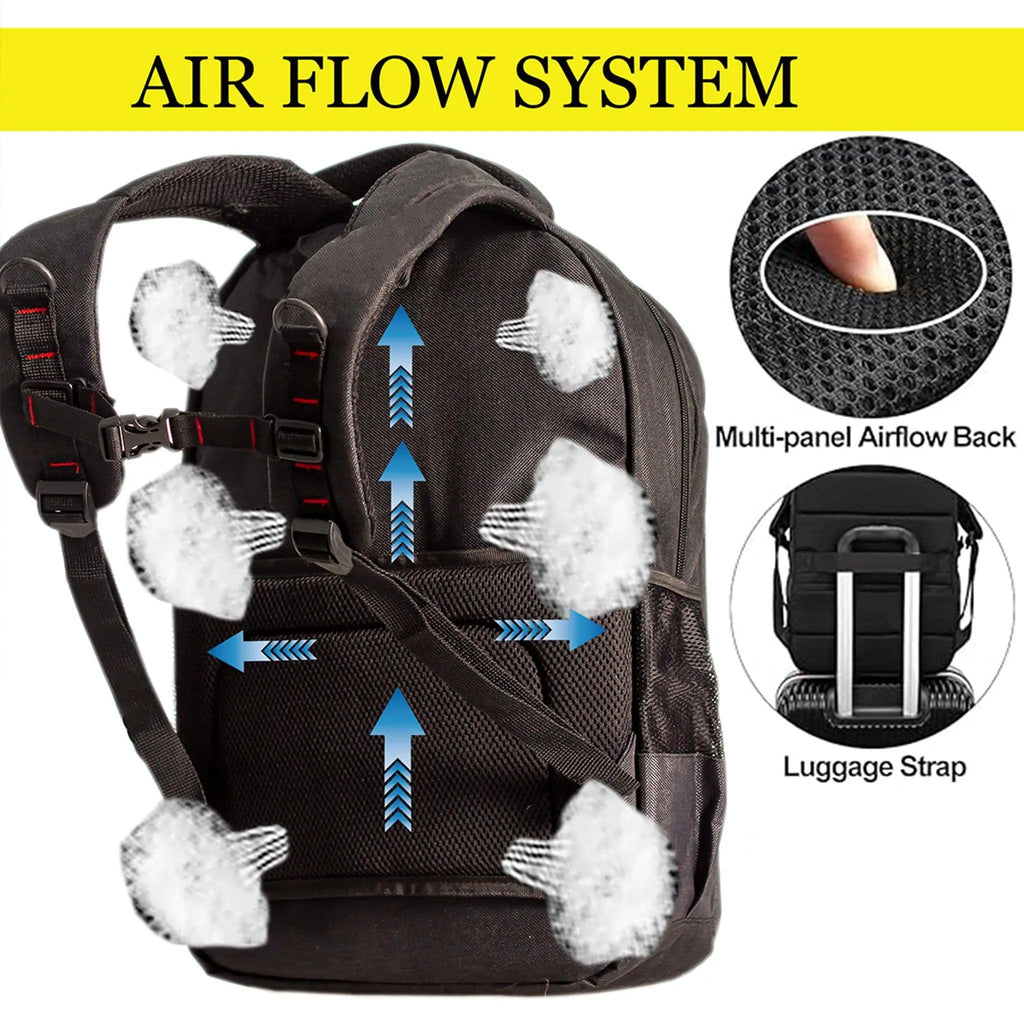 Laptop Gözlü Sırt Çantası | Alone 1330 Siyah - alonebag