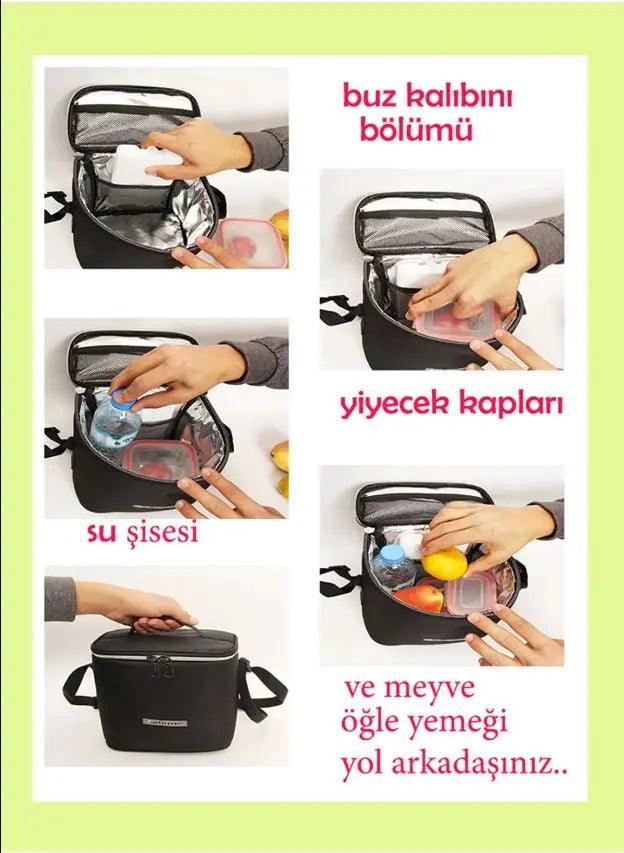 Termal biberon ve Yemek çantası | Alone 9311 Gri - alonebag
