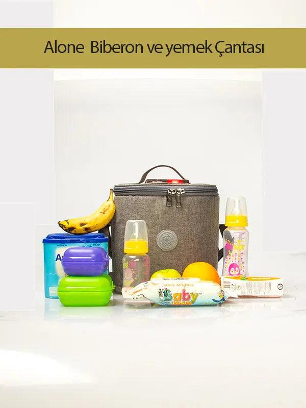Termal biberon ve Yemek çantası | Alone 9311 Gri - alonebag