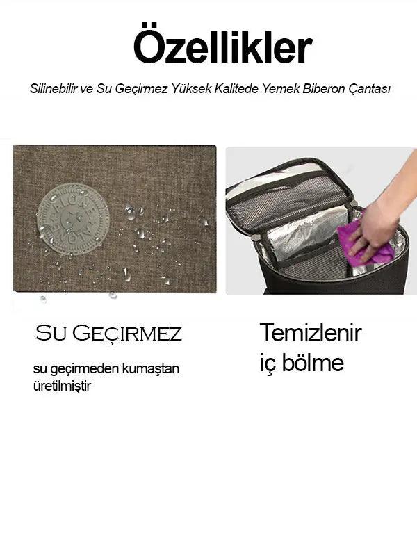 Termal biberon ve Yemek çantası | Alone 9311 Gri - alonebag