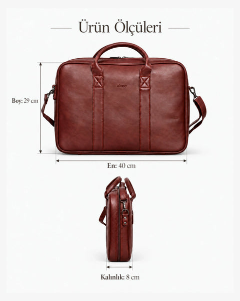 ALONE 1003 çanta ölçüleri: yükseklik 29 cm, genişlik 40 cm, derinlik 8 cm