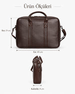 ALONE 1003 çanta ölçüleri: yükseklik 29 cm, genişlik 40 cm, derinlik 8 cm