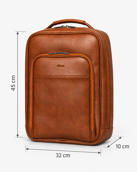 ALONE 1025 taba laptop sırt çantası ölçüleri: 45 cm yükseklik, 32 cm genişlik, 10 cm derinlik