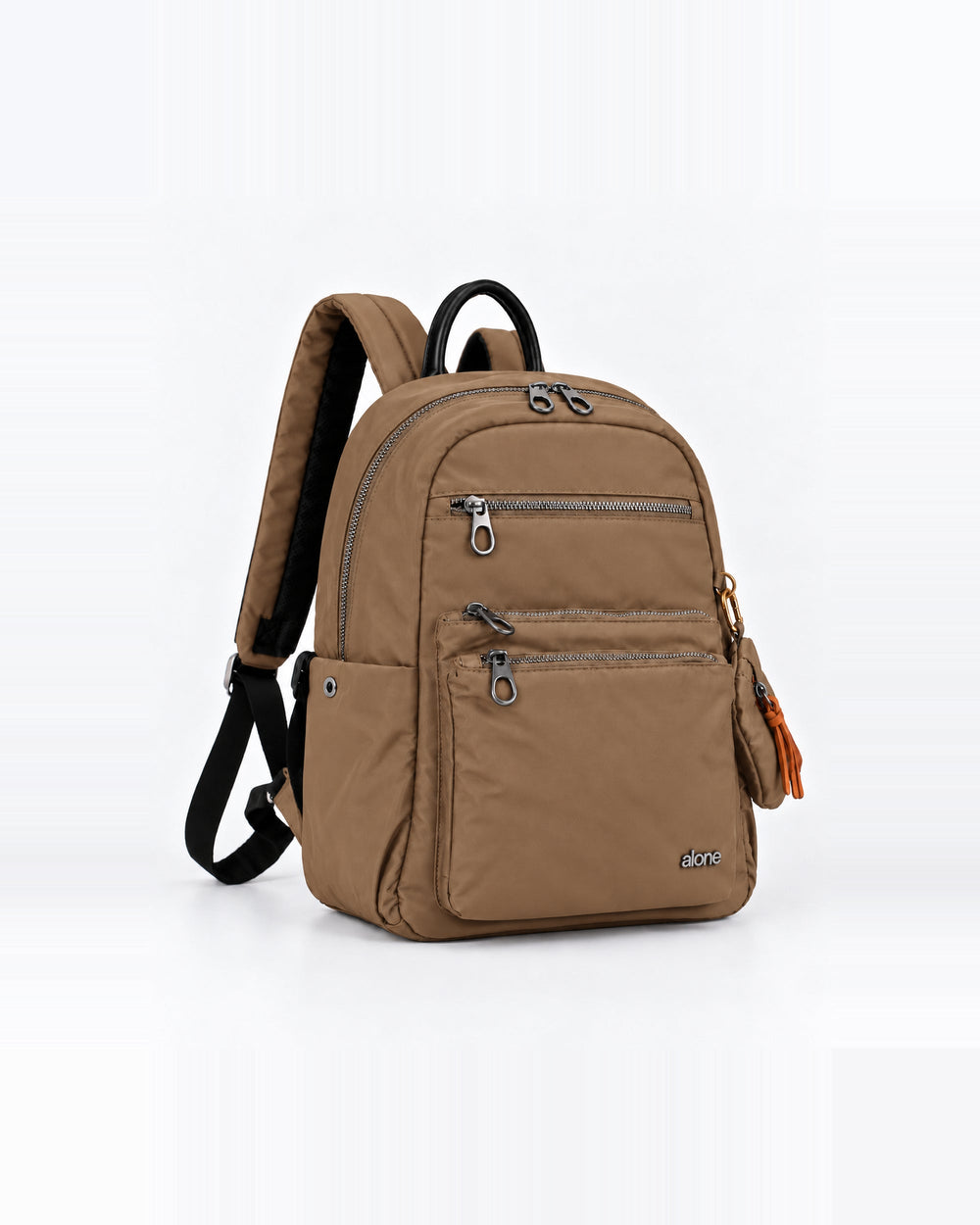 Alone 776118 camel sırt çantası yan görünüm, matara cebi